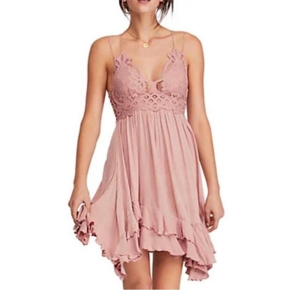 NWT Free People Intimately Rose Adella Lace Dress Med